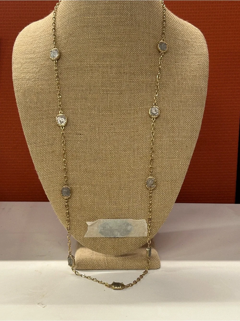 Luxurious TAT2 14k gold plated vintage style coin necklace 20” long